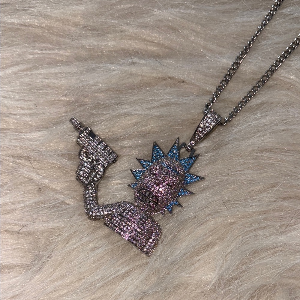 Rick and Morty Pendant Necklace